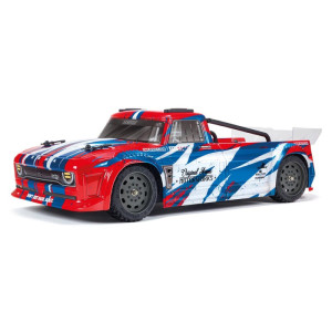 Arrma Infraction V3 1/8 RTR Electric 4X4 MEGA Resto-Mod Street Bash Truck (Red/Blue) w/Spektrum SLT3 2.4GHz Radio