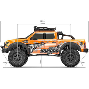 Gmade Komodo GS02F Double Cab TS 1/10 4WD Rock Crawler Kit Gmade Komodo GS02F Double Cab TS 1/10 4WD Rock Crawler Kit