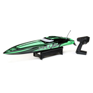 Pro Boat Impulse 32" Deep-V RTR Brushless Boat (Black/Green) w/2.4GHz Radio & SMART Pro Boat Impulse 32" Deep-V RTR Brushless Boat (Black/Green) w/2.4GHz Radio & SMART