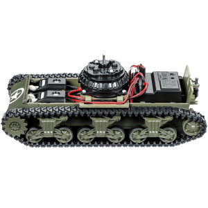 Tamiya 1/35 U.S. M4A3 Sherman Medium RC Model Tank Kit w/TTU-10 Transmitter & MC-07 Control Unit Tamiya 1/35 U.S. M4A3 Sherman Medium RC Model Tank Kit w/TTU-10 Transmitter & MC-07 Control Unit