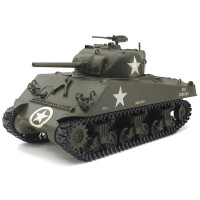 Tamiya 1/35 U.S. M4A3 Sherman Medium RC Model Tank Kit w/TTU-10 Transmitter & MC-07 Control Unit Tamiya 1/35 U.S. M4A3 Sherman Medium RC Model Tank Kit w/TTU-10 Transmitter & MC-07 Control Unit