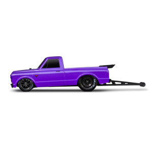 Traxxas Drag Slash 1/10 2WD RTR No Prep Truck w/1967 Chevrolet C10 Body (Purple) TQi 2.4GHz Radio & TSM