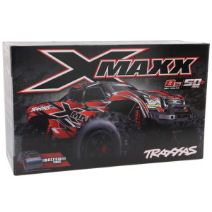 Traxxas X-Maxx 8S 4WD Brushless RTR Monster Truck (Red) w/2.4GHz TQi Radio, TSM & Belted Tires